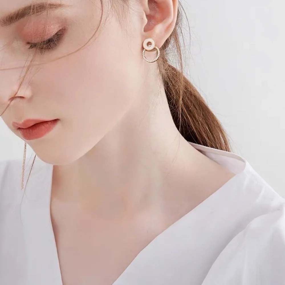 💎 BOGO❗️Double circle Earrings Hypoallergenic women’s jewelry